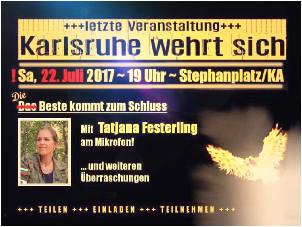 Tatjana Festerling - 22.07.2017 - 19:00 Uhr - Stephanplatz