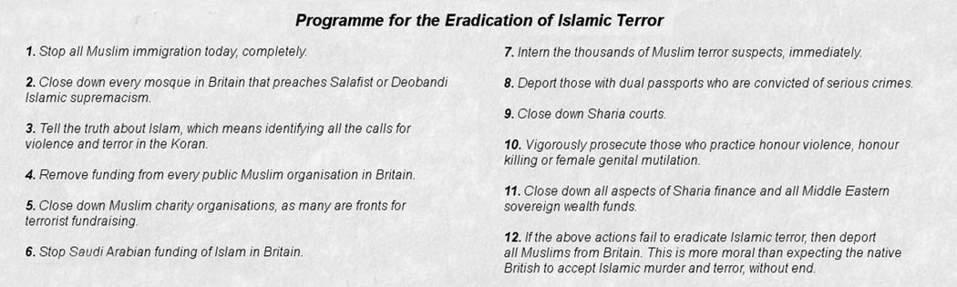 Program for the Eradication of Islamic Terror