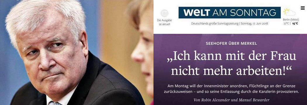 Seehofer über Merkel „Ich kann mit der Frau nicht mehr arbeiten“