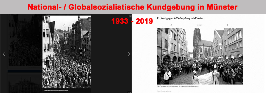 Ein Vergleich: Nationalsozialistische Kundgebungen in Münster