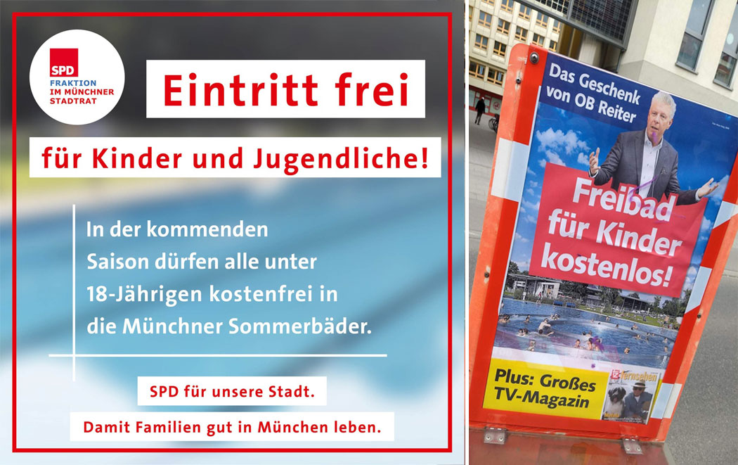Münchner OB schenkt allen Kindern den freien Eintritt ins Freibad