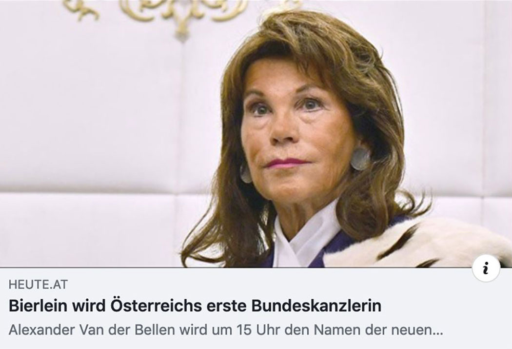 Bierlein wird Österreichs erste Bundeskanzlerin