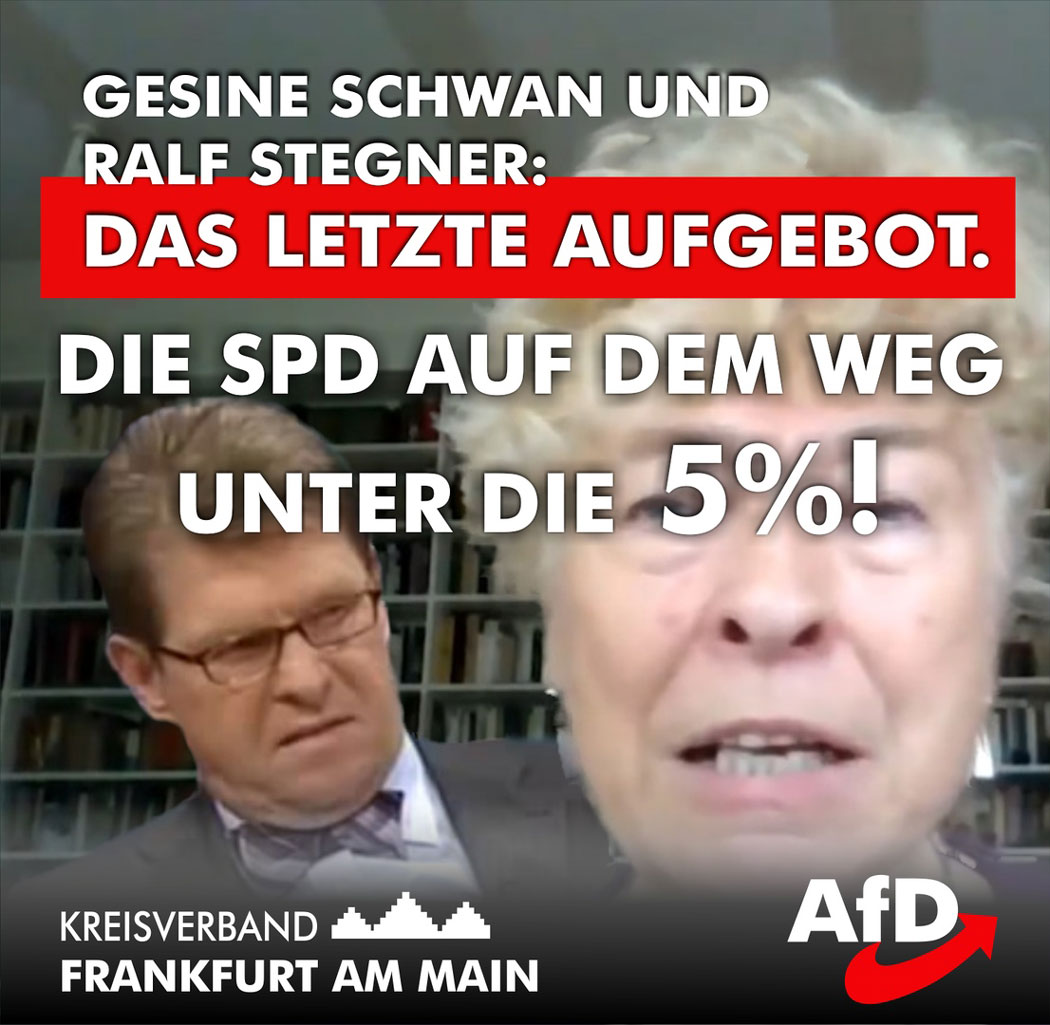 Die SPD auf dem Weg unter 5%!