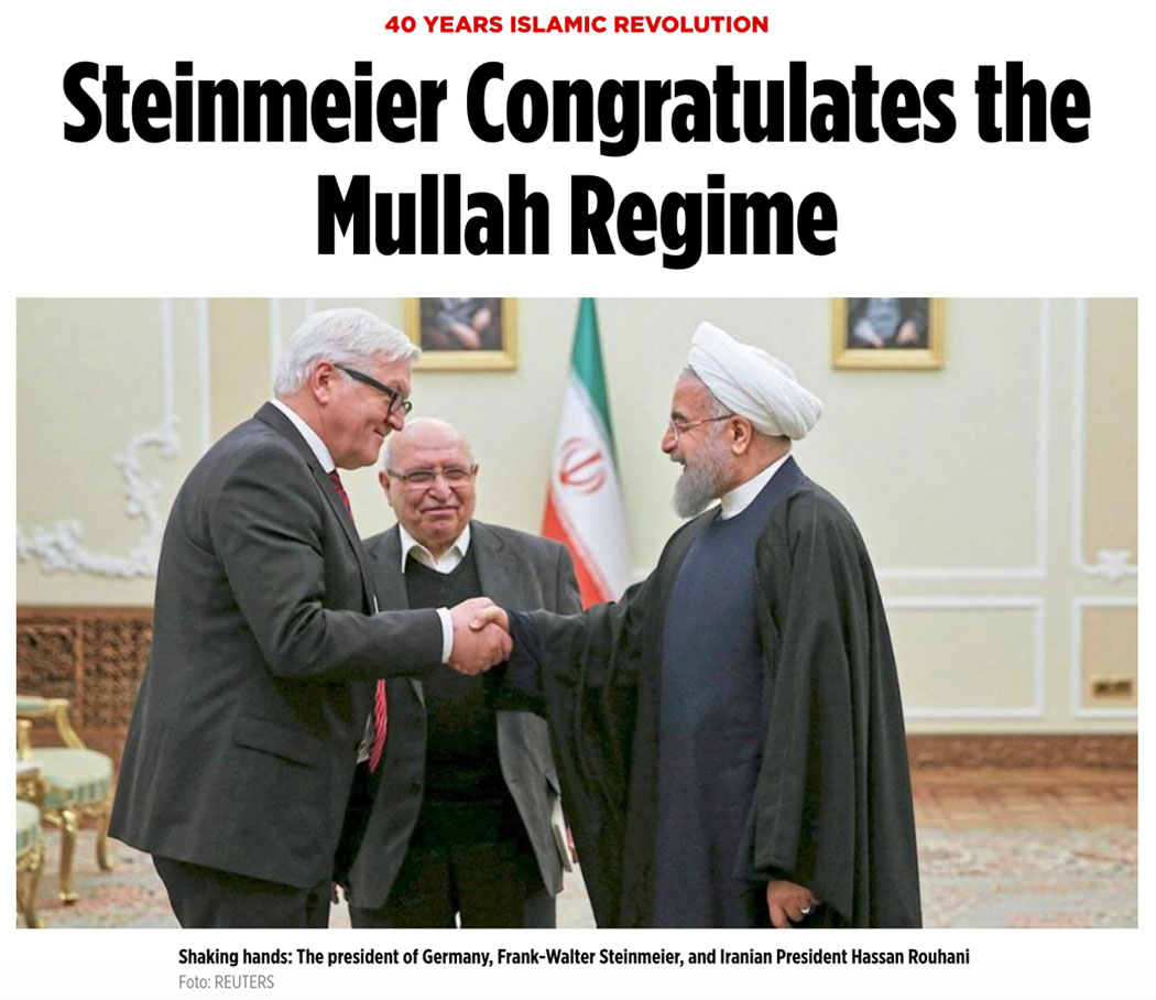 Steinmeier Congratulates the Mullah Regime