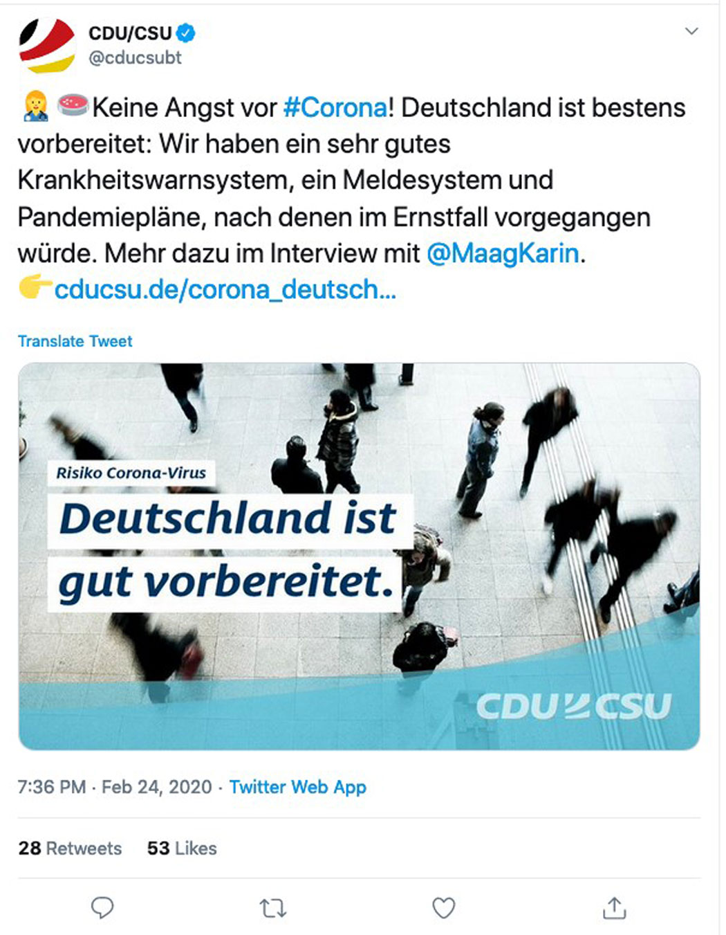 Die CDU/CSU verhöhnt und verspottet die Deutschen!